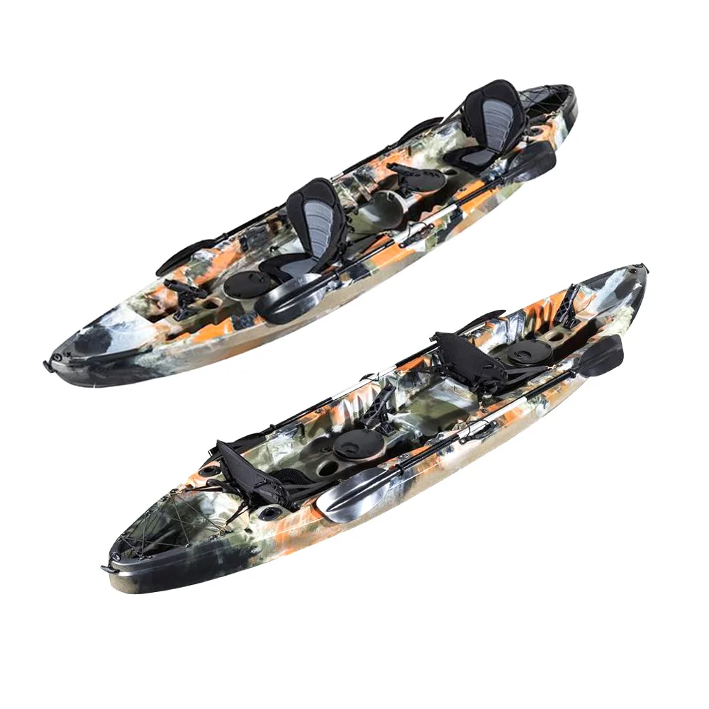 HDPE Cheap Plastic  Kajak Par 2 Person Recreational Fishing Kayak M2 for Sale