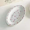 white-12 inch oval plate
