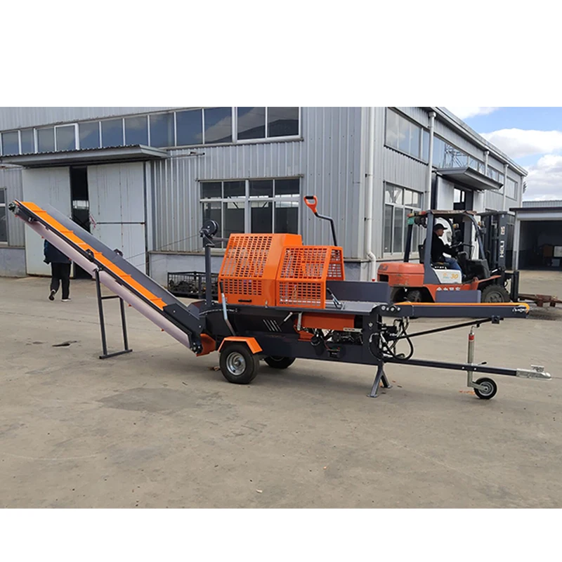 20 Ton Firewood Processor Machine Automatic Log Splitter Machine ...