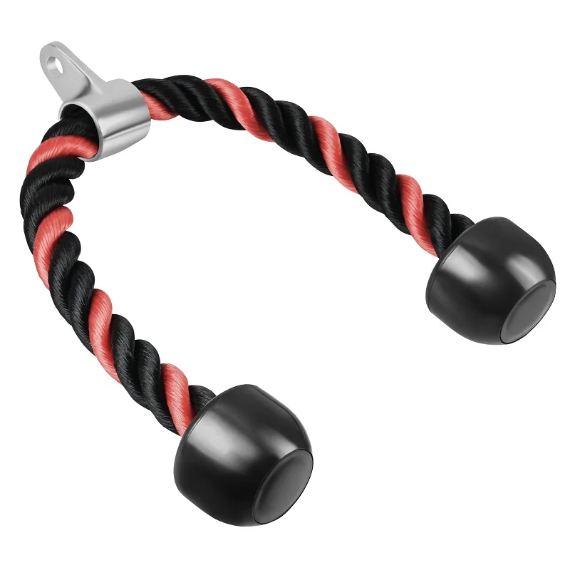 Китай Оптовая Красочные 27 дюймов 30 дюймов Универсальный прочная нейлоновая оплетка продлевает гимнастический канат тренировки бицепса Трицепс веревка Кабельное приспособление