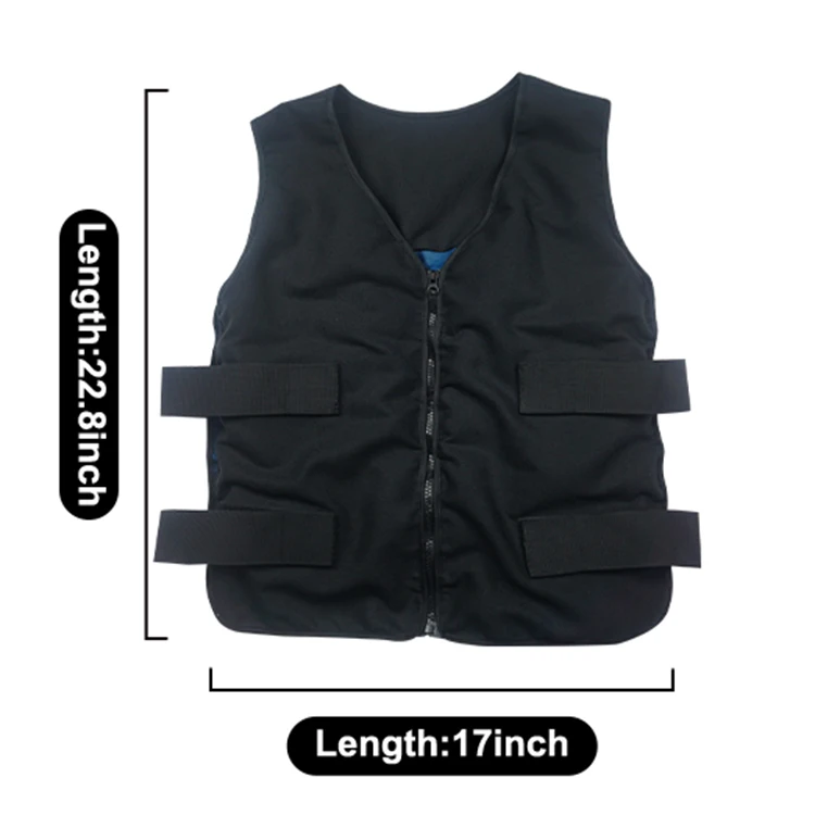 Gilet De Refroidissement PVA Unisexe - Évaporatif Pour Sport, Moto, Vélo - Bleu