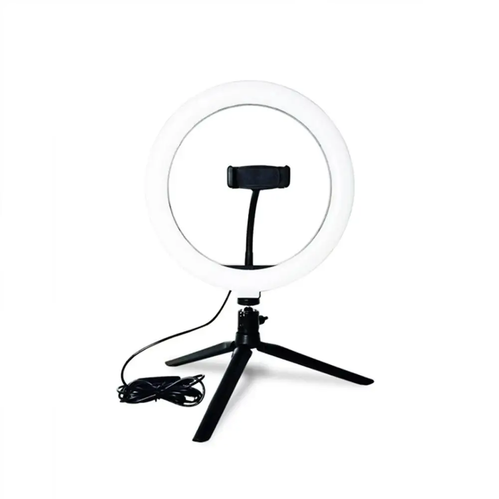 LED Ring Light Studio Photo Video Dimmable Lamp Tripod Desk Stand Selfie Camera Phone