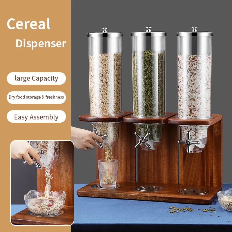 Sapele Wood Cereals Buffet Dispenser Cereal Dry Food Cereal Dispenser Buy Cereal Dispenser,Dry