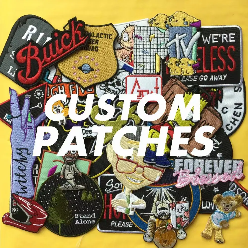 Tactics fabric heat transfer iron-on embroidered patches sequins stylish patches clothing custom patch embroidery