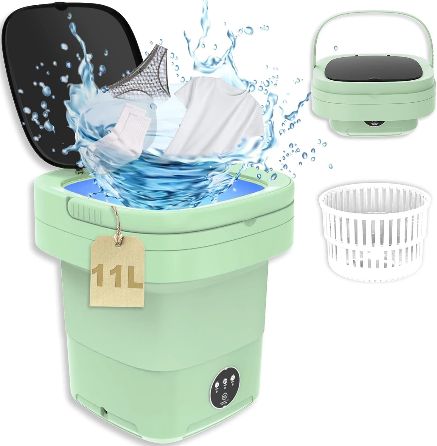 Portable Mini Washing Machine High Capacity Modes - Main Image
