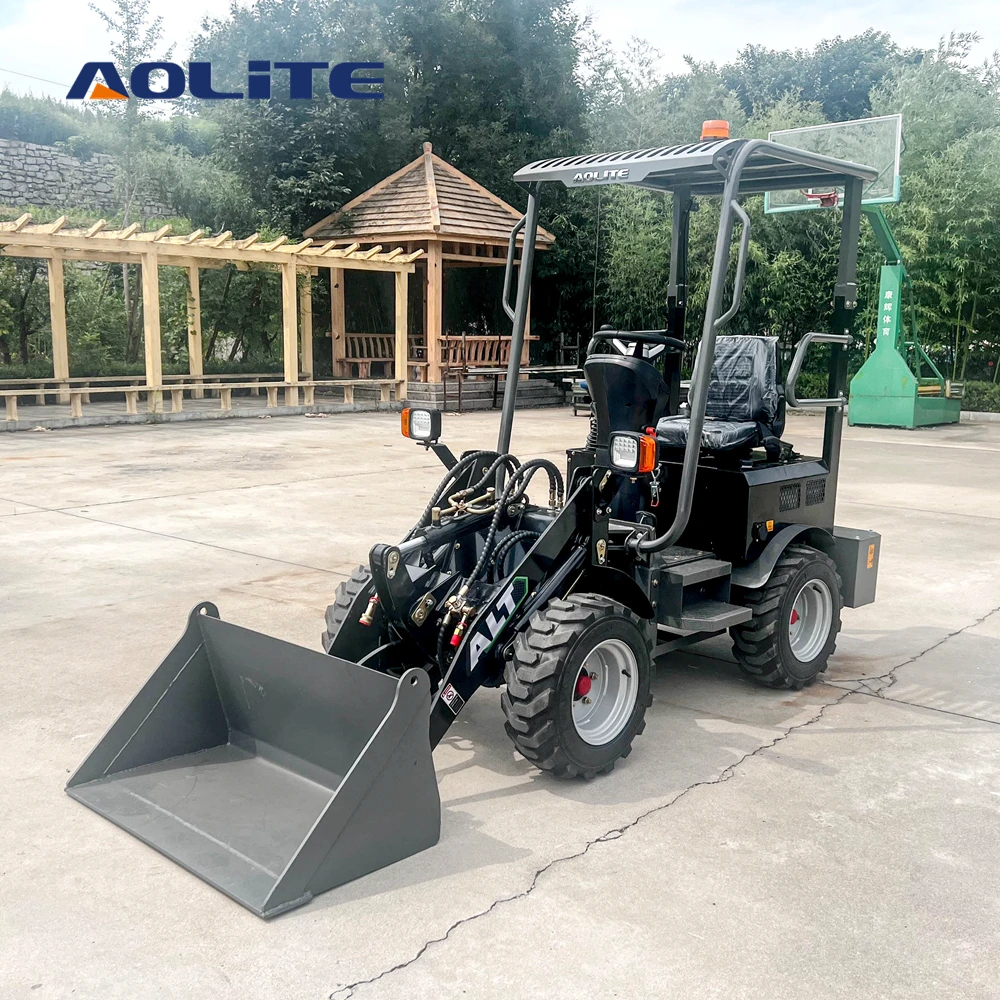 AOLITE 604 Radlader Elektrisk Mini Loaders Wheel Loader 500kg