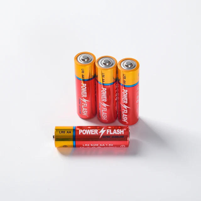 Long Lasting High Quality 1.5V LR6 AA AM-3 Alkaline Battery for Flash Light