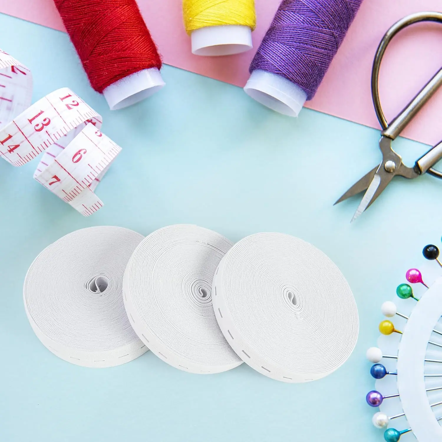 1.5-3CM Elastic Stretch Latex Fabric for Clothing Sewing Fashion Webbing Garment Accessories