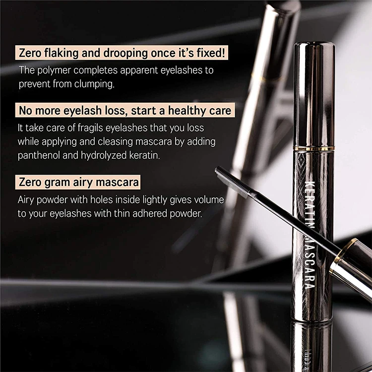 Private Label Eyelash Makeup Keratin Mascara For Eyelash Extensions