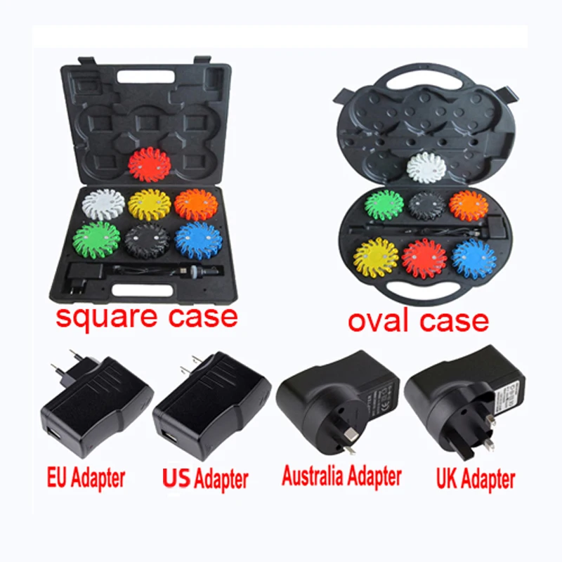 6 pack led road flares rechargeable
