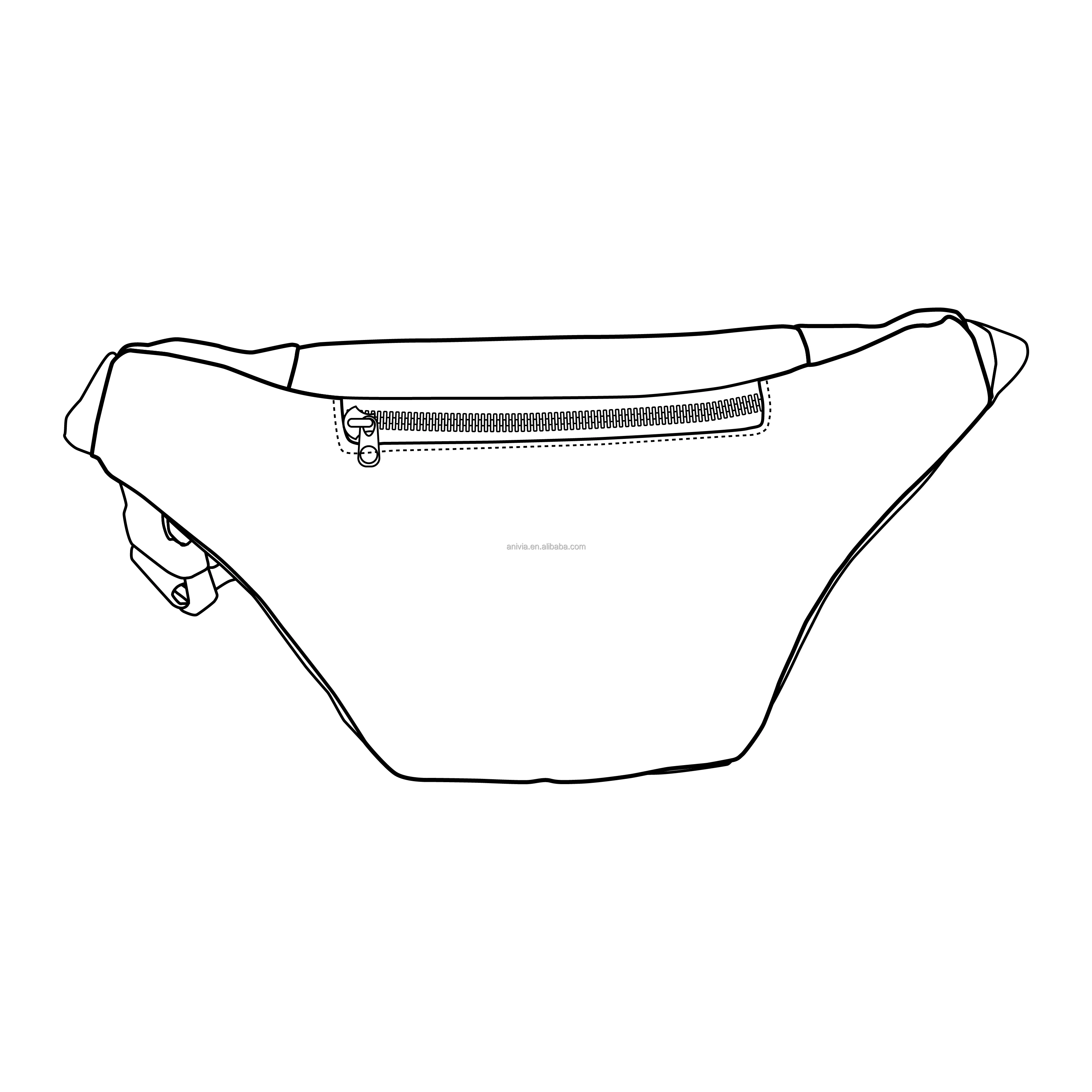 Fashion Custom Waist Bag Custom Logo Sports Shopping Bags Cheap Travel