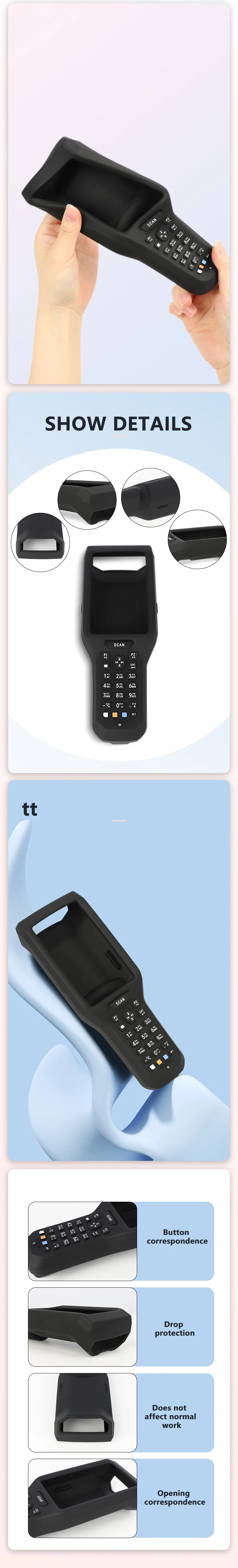 Protective Silicone Case For Android PDA Barcode Scanner