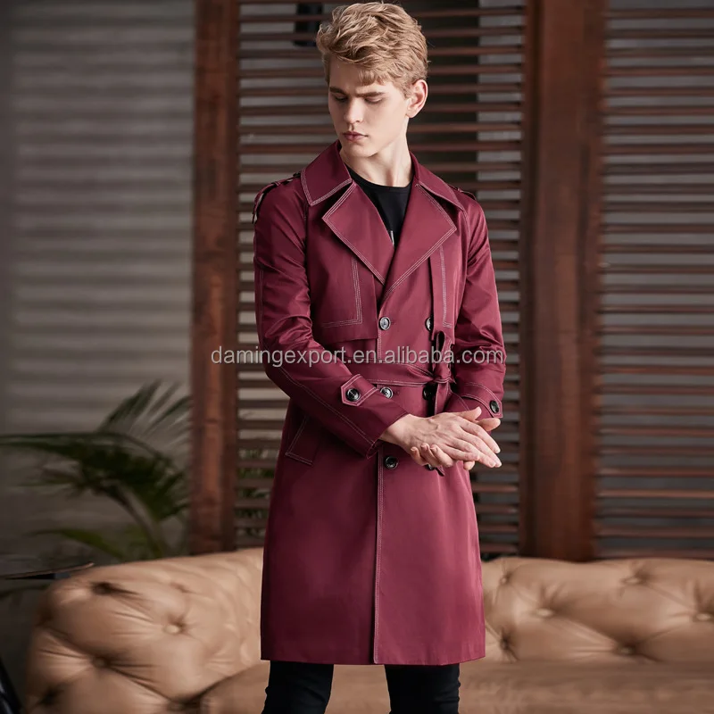 long red trench coat men
