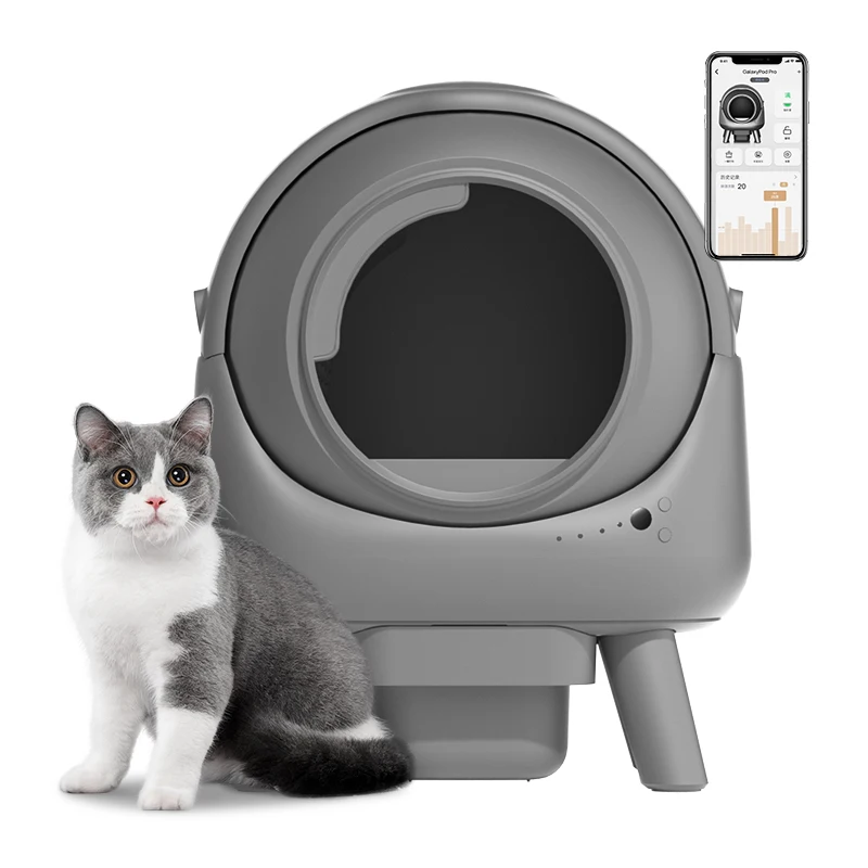 New Automatic Cat Litter Box Generation 50L Safety Anti-Pinch Smart Cat Toilet Intelligent Self Cleaning Litter Box for Cats