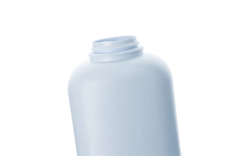 White And Blue HDPE Talcum Powder Bottle