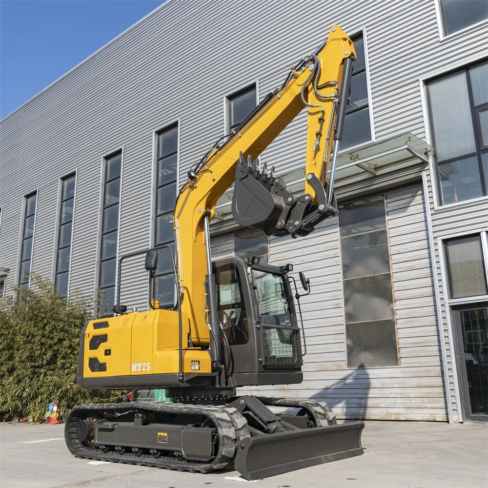 Оор көтөрүүчү 7,5 тонналык экскаватор, күчөтүлгөн куудук жана иштетүүчү кол, карьер иштери үчүн кылган кызмат көрсөтүүгө жеңил кирүү