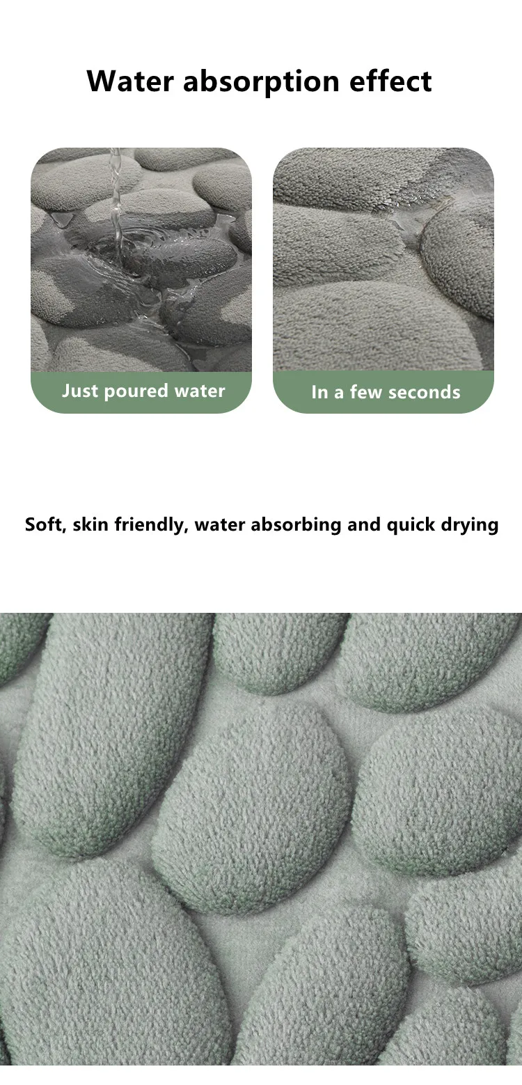 Hot Selling Custom Coral Velvet Suit Bath Mat Non Slip Environmental Protection Floor Mat supplier