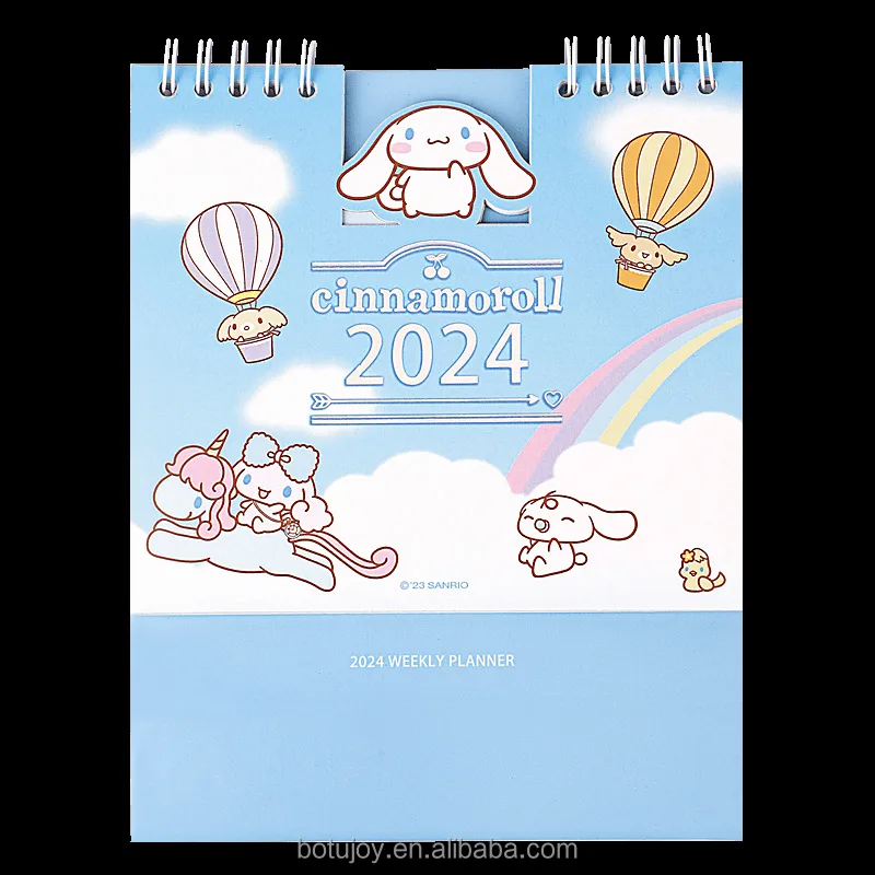 Sanrio Desk Calendar 2024 Gift Custom Print Calendar New Year Gift Desk
