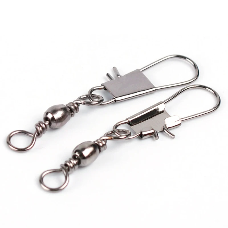 Jetshark Fishing Hook Connector Stainless Steel Hook Snap Swivel