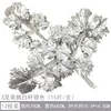 3-fork Maple White Stem Silver 12-pack