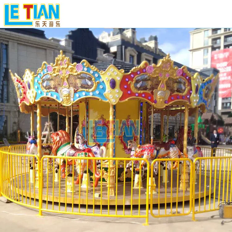 Детская игровая зона веселый круг Семейные аттракционы развлекательный парк 12 мест карусель лошади оборудование для игровой