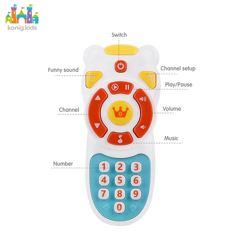 Konig Kids Educational Plastic ABS Cell Phone Musical Remote Baby Toy for 0-24 Months & 5 to 7 Years