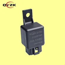 QYZK dc 12volt with Insulation brackets rele 30a 14VDC 4in SPST NO automotive car auto relay for auto air condition