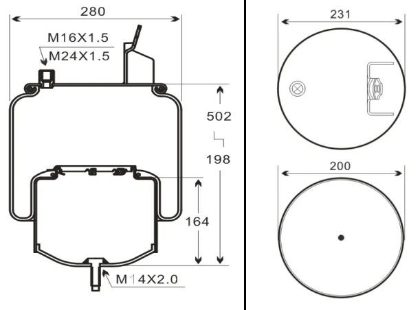 VIT Trailer Air Spring Bag  Air Suspension Bag 21961374 factory