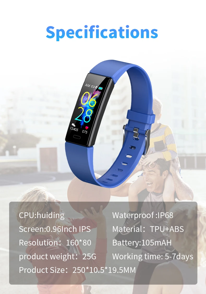 0.96 Inch IPS Screen Fitness Tracker Bracelet with Blood Pressure Heart Rate Monitor H Band APP Smart Wristband Y99 (10).jpg