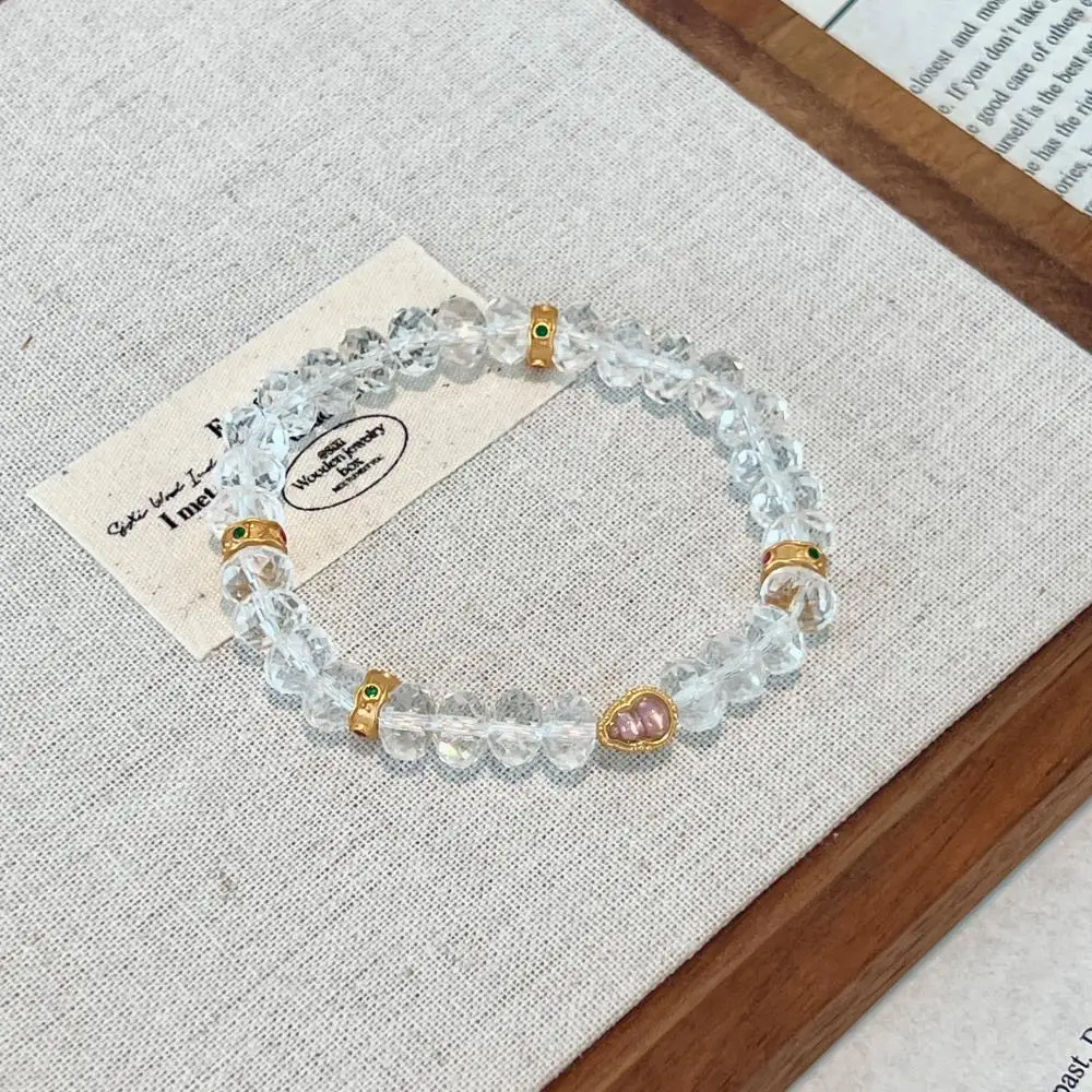 KAKODIY gourd 18K gold plated 925 sterling silver jewelry natural white crystal bead chain bracelet detail 5