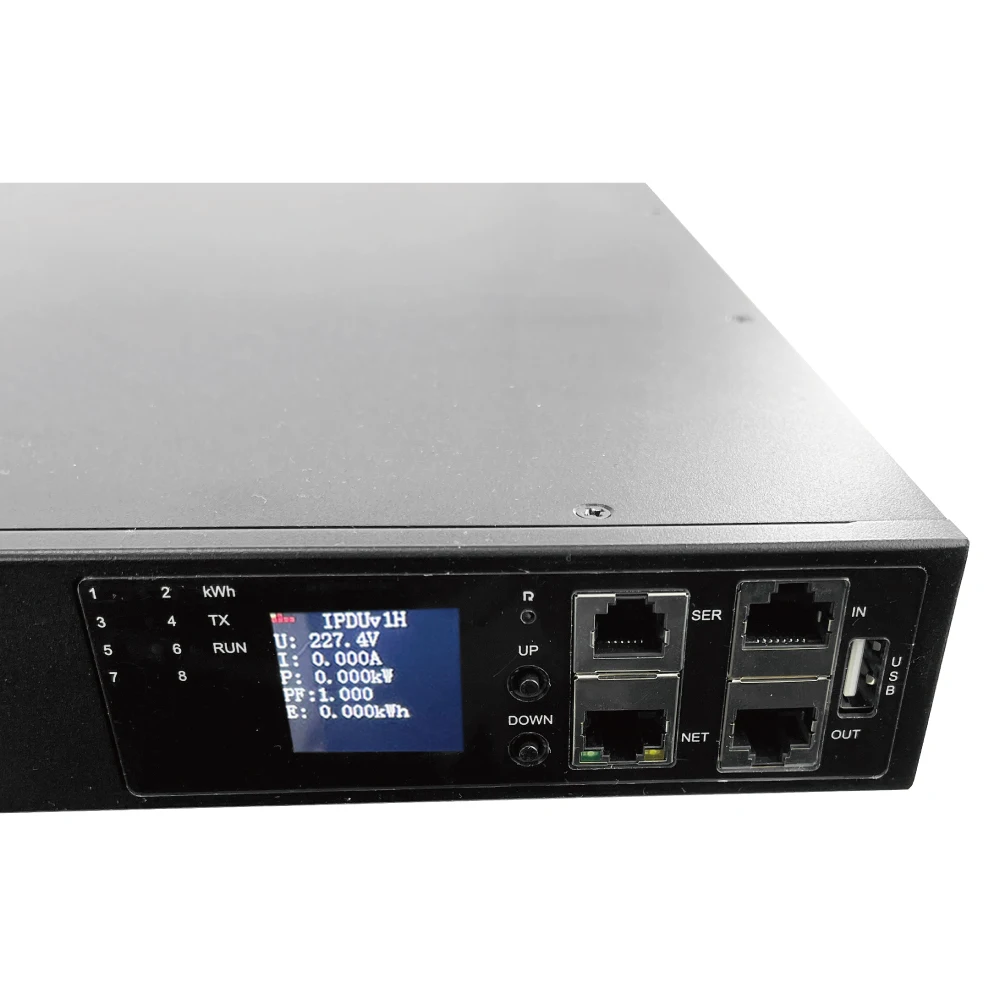 Durable 1U Single-phase Static Transfer Switch IEC60227 220v Alarm Function STS 19 Inch Rack Type Mount Switch for Data Center