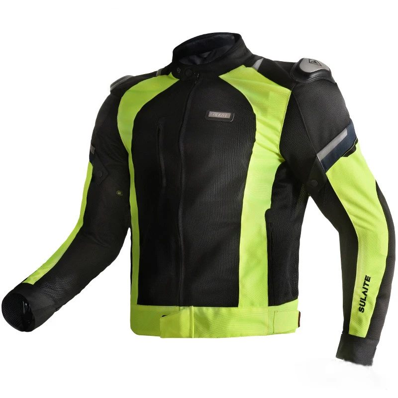 SULAITE Motorbike Leather Racing Jacket - Protection & Style