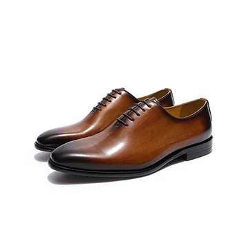 2021 new arrival cow genuine leather men dress shoes & oxford shoes fashion high quality gentleman shoes for business and party