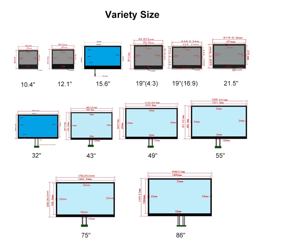 transparent oled screen  15.6 To 86 inch showcase door open front window 3d display  for products display supplier