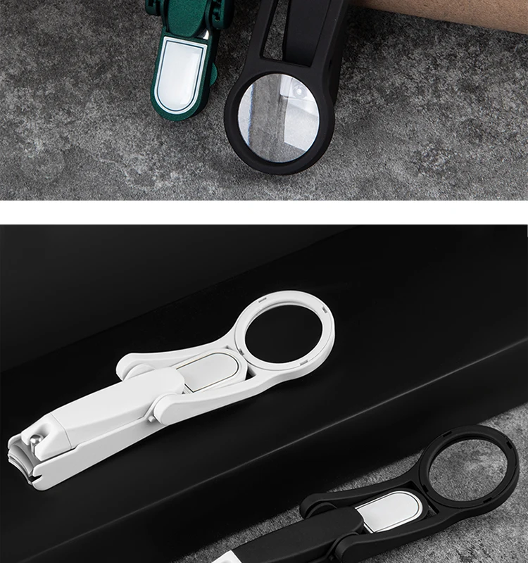 Stainless Steel Magnifying Glass for the Elderly Special Anti-splash Special Thick Hard Nail Clippers Special Thick Hard Nails