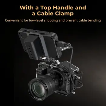 SmallRig Z6 III Camera Cage Kit for Nikon Z6 III, with Top Handle and Cable Clamp, Aluminum Alloy Camera Full Cage Kit - 4520 detail image