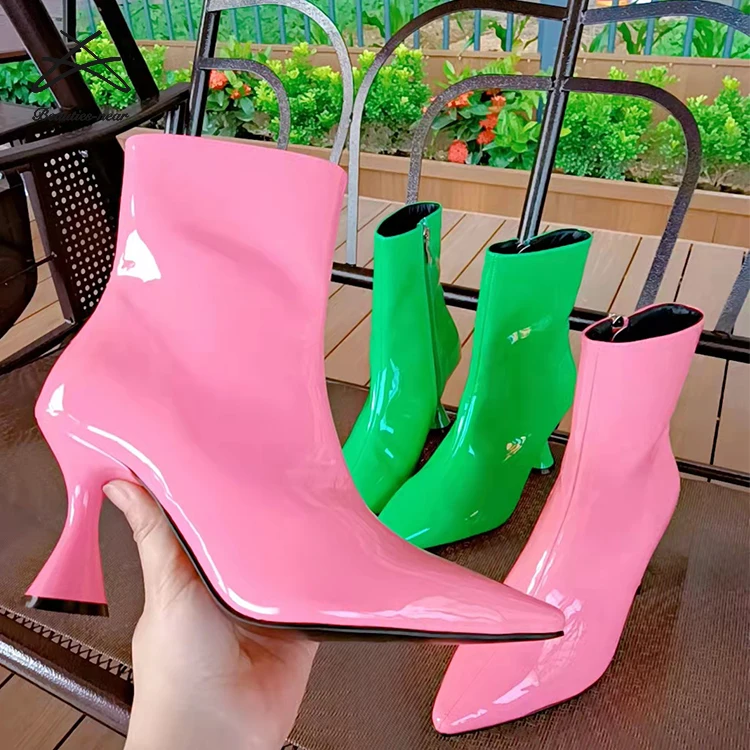 Amazon.com: BIGTREE Botines de tacón alto para mujer, con purpurina,  brillantes, con cremallera lateral : Ropa, Zapatos y Joyería
