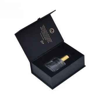 YiFeng Packaging High Quality Custom Printing Gold Foil Logo Black Card Paper Box Design Cosmetic Packaging Luxury Perfume Box