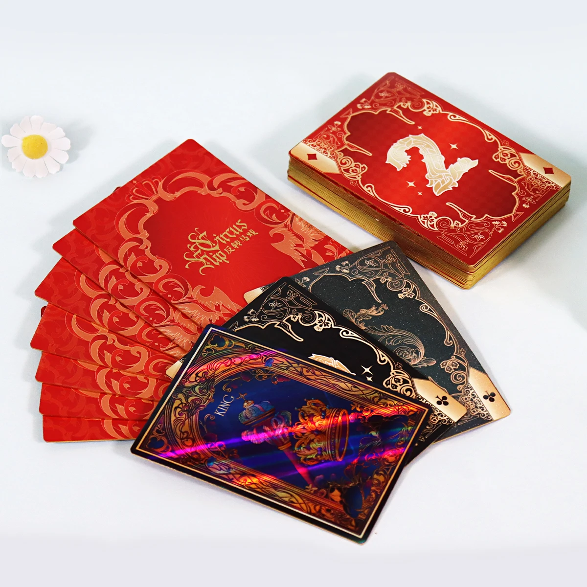 Custom Luxury Double Side Printing Playing Cards | Holographic Foil Poker  Deck| Alibaba.com