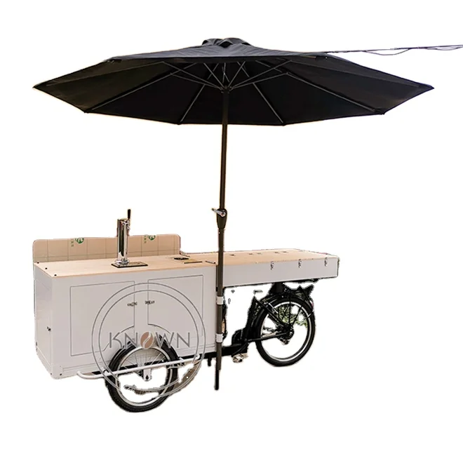 ら*ん様 移動販売車　三輪自転車 2024年型 電動三輪ビールトライク移動販売カート 300-500W