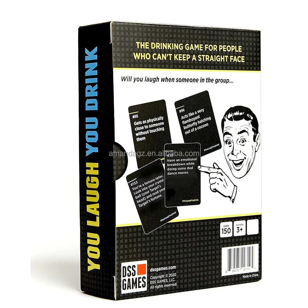 You Laugh You Drink Adult Playing Cards The Drinking Game For People Who  Can't Keep A Straight Face A Party Game - Buy You Laugh You Drink,You Laugh  You Drink,You Laugh You