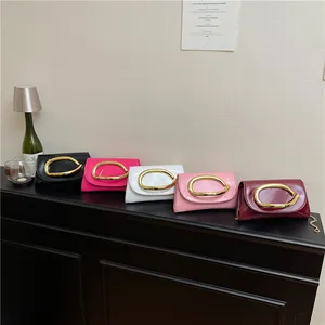 Personalized Solid Color Simple Shoulder Small Square Bag Early Winter New Fashion Casual Chain Crossbody Women's Bag