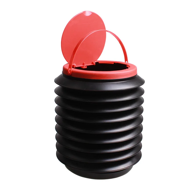 Multi-functional telescopic waste bins creative folding storage bucket umbrella bucket Car trash can Car garbage can