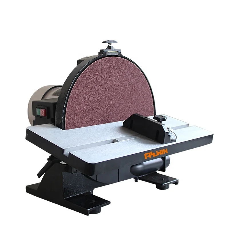 コピー 頑丈なスチールモーターサンディングツール12インチベンチディスクサンダー、ディスクブレーキシステム付き Buy