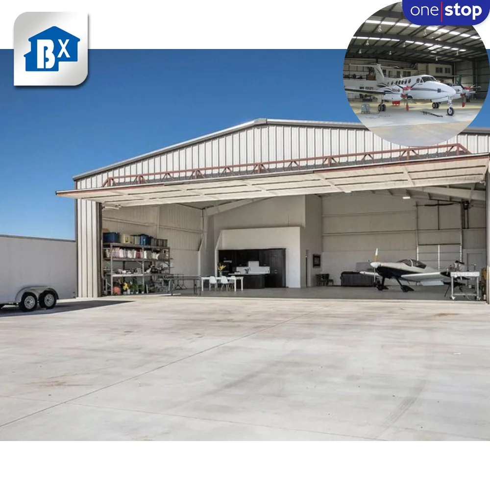 Customizable Prefab Aircraft Storage Hangars One-Stop Workshop Solution for Secure Storage Prefabricated Steel Hangar