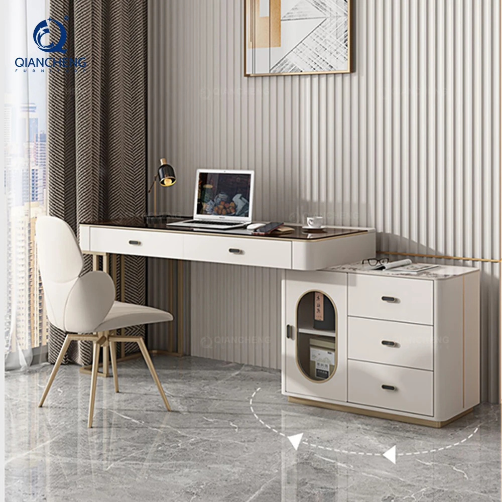 grey and gold dressing table Ambroso Grey Wash Mango Wood and Metal 2 Drawer Dressing Table main image 0