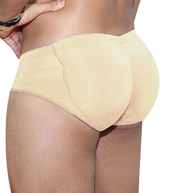 Men Croset Shapewear Padded Butt Enhancer Boxer Briefs