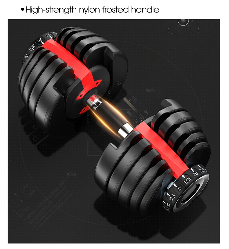 Custom Cheapest Wholesale Fitness Steel Adjustable Dumbbells 90lb