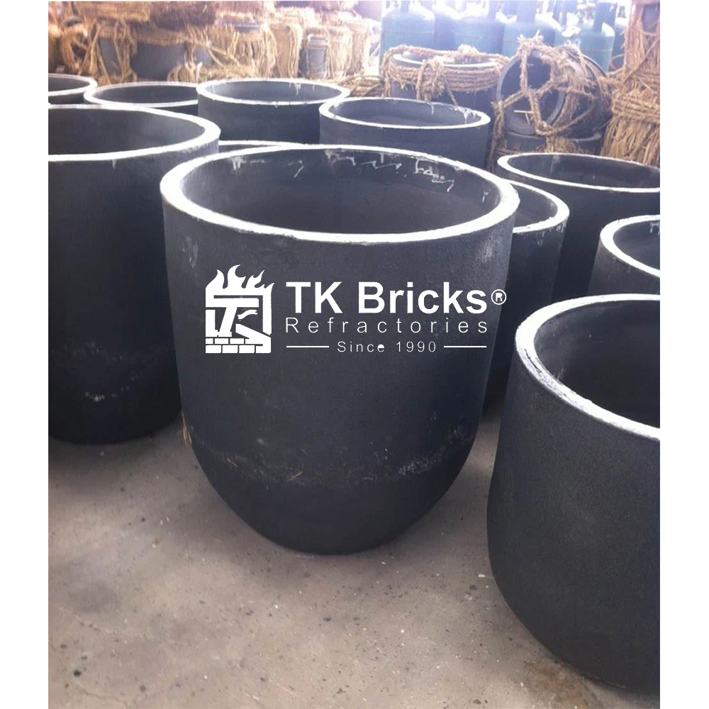 Graphite Aluminum Crucible SiC Graphite Crucibles for Melting Aluminum in Stock