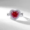 Heart-shaped Ruby Ring
